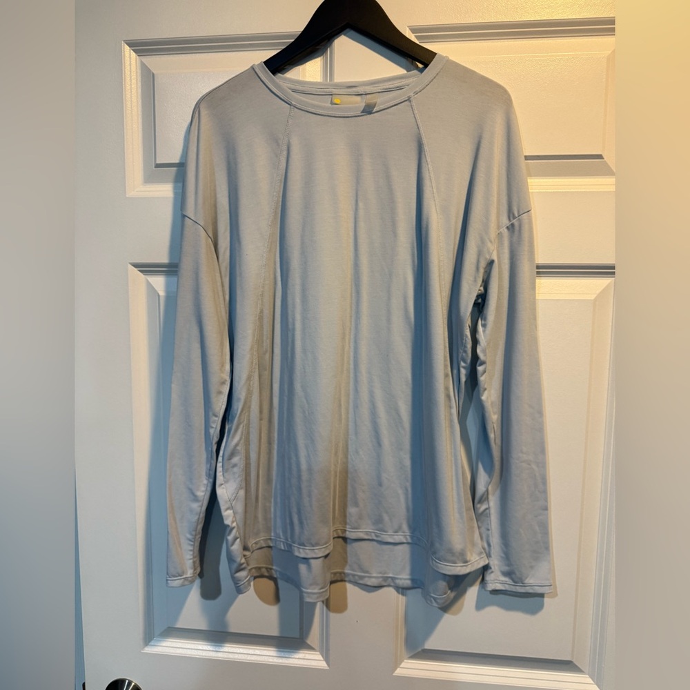 Woman’s Light Blue long sleeve Top By Zella Size Large
